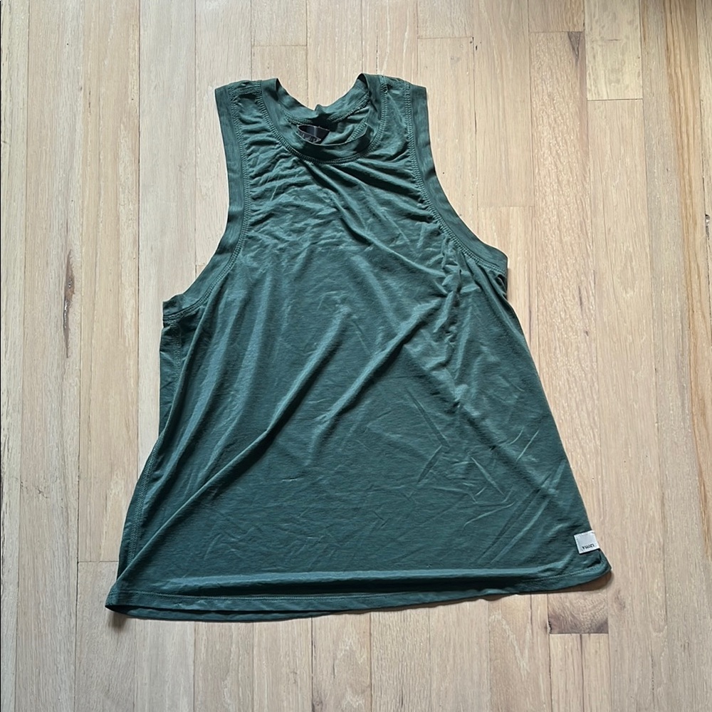Vuori Sleeveless Green Racerback Tank Top